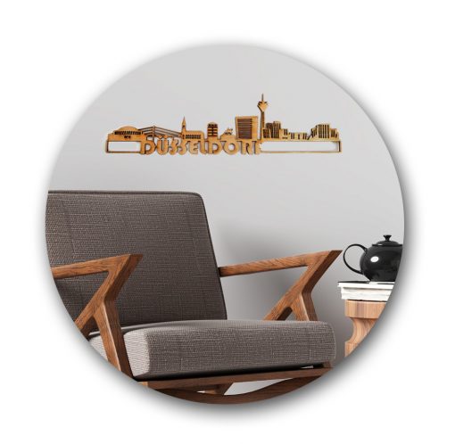 Wandbild Skyline Düsseldorf | Werkstatt für angepasste Arbeit